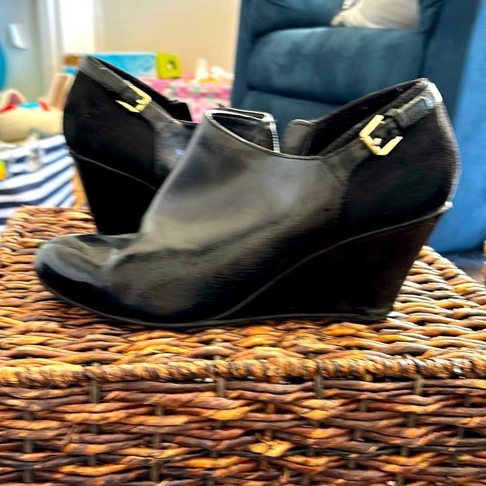 Leather ankle boots